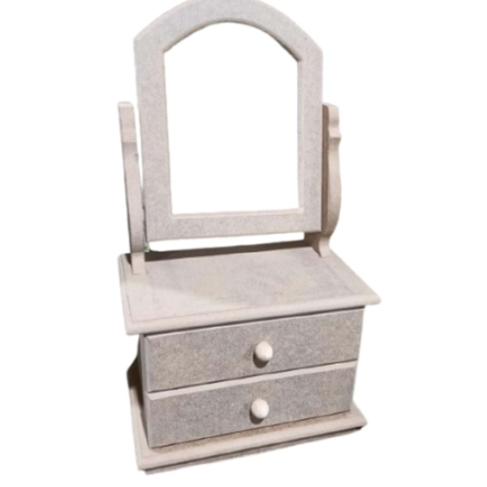 Makyajlık 2 Çekmeceli Klasik Desenli