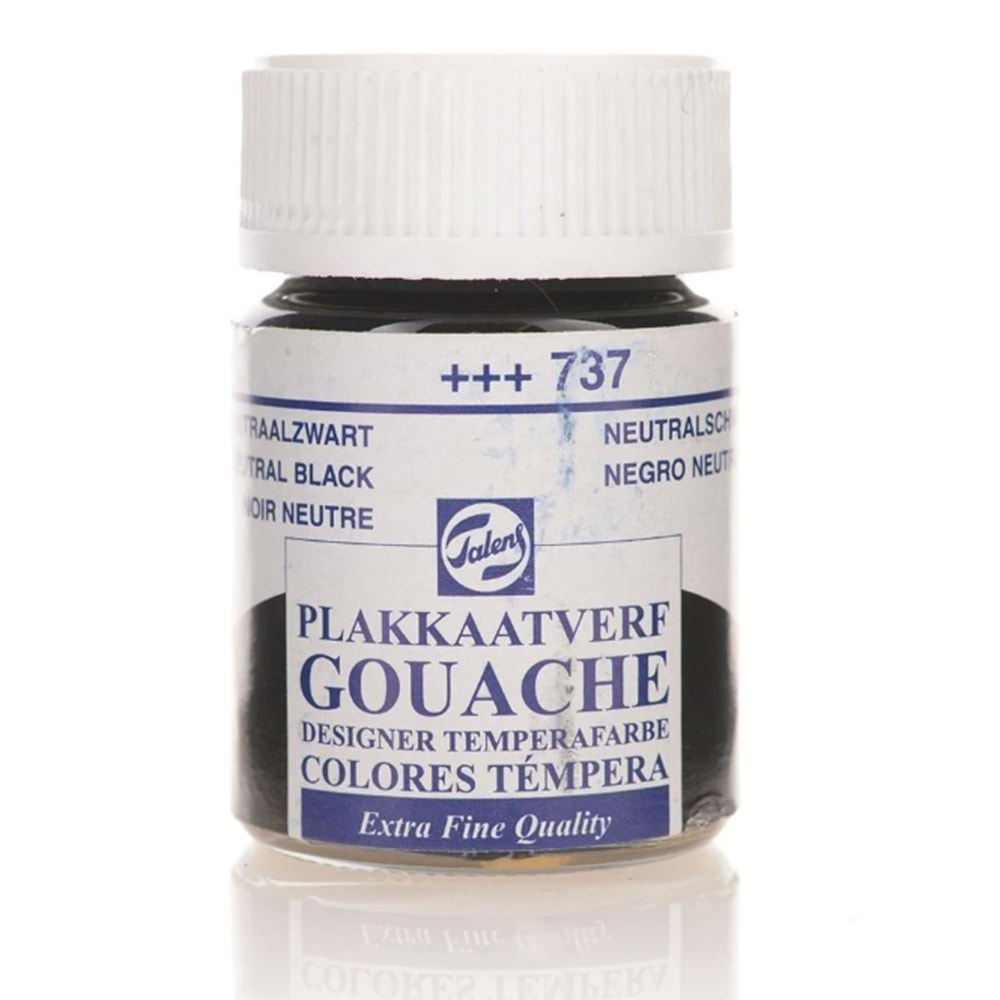Talens Guaj Boya 16 ML Neutral Siyah (Siyah) 737 (1 Adet)