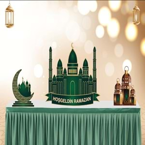 Ramazan Dekoratif Pano Masa Üstü Set 3 Lü