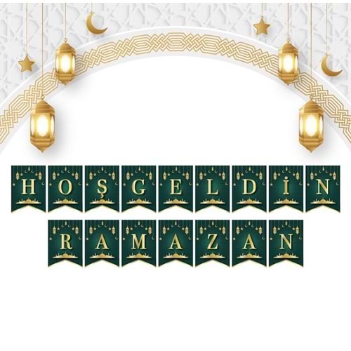 Kağıt Flama Kırlangıç Model Hoşgeldin Ramazan