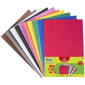 Bubu 50X70 Düz Eva Yapışkanlı Karışık 10 Lu İthal
