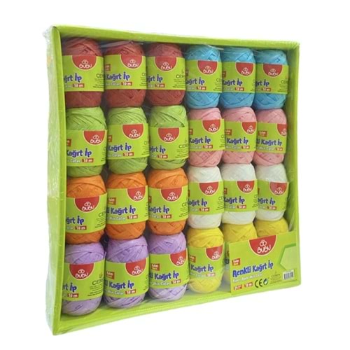 Bu-Bu Çift Renkli İp 10mt Kalın (1 Adet)