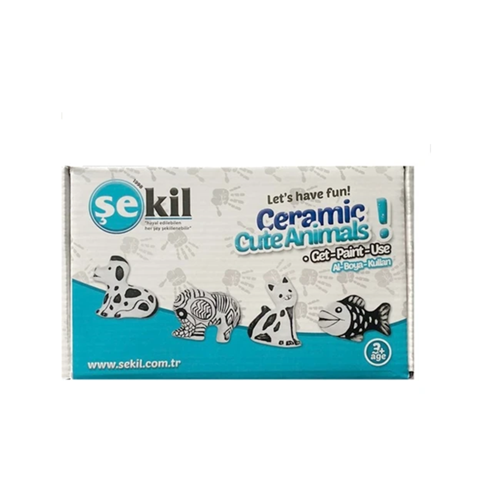 Şekil Seramik Sevimli Hayvanlar Seti