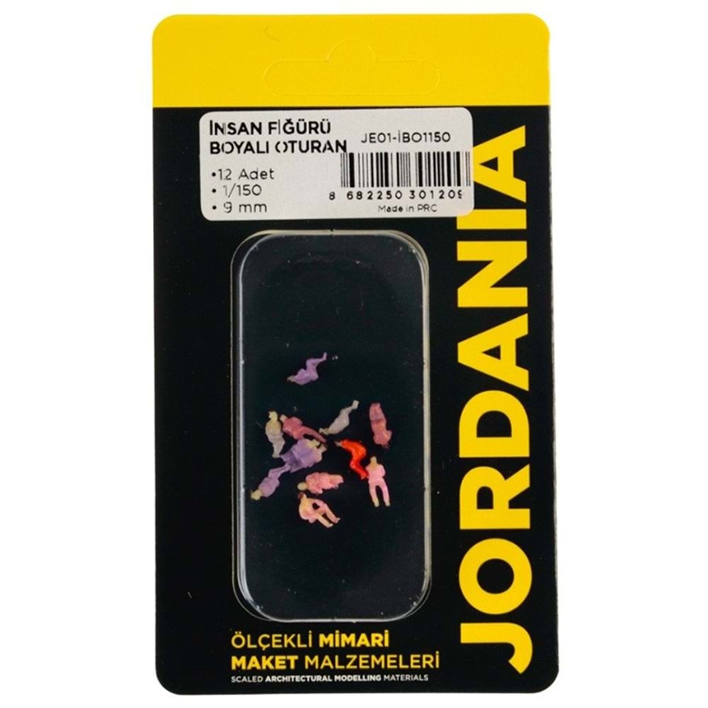 Jordania Boyalı İnsan Oturan 1/150 (Maket Ürünüdür)