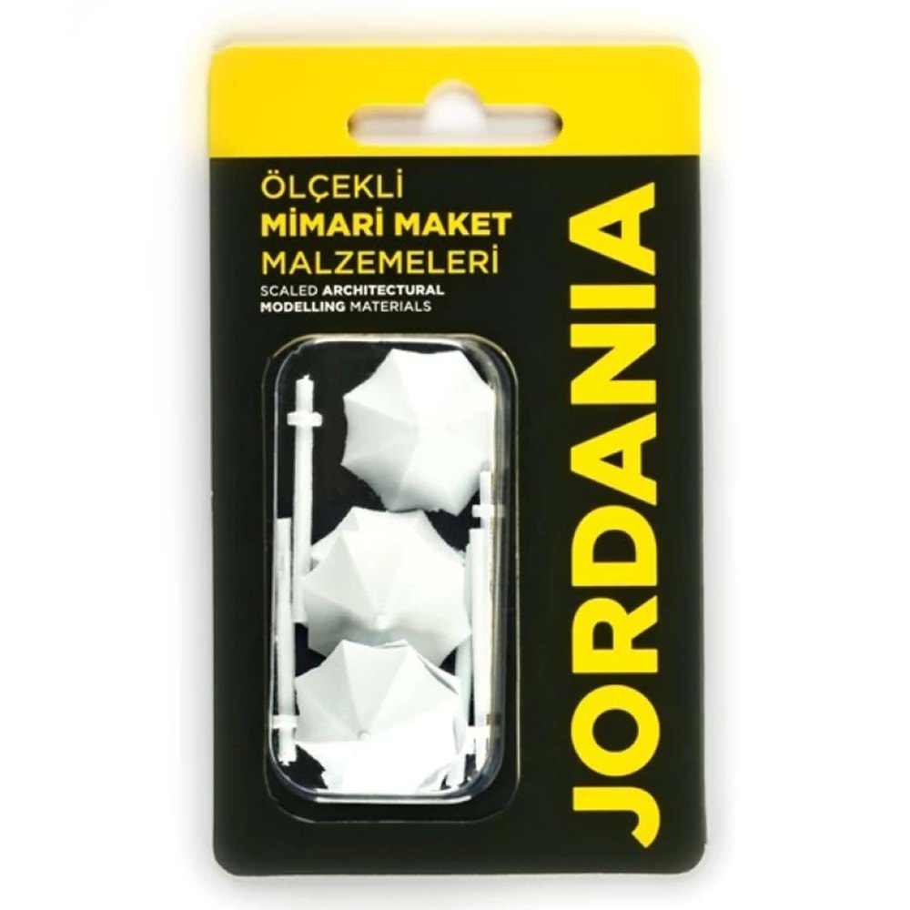 Jordania Şemsiye Beyaz 1/100 (Maket Ürünüdür)