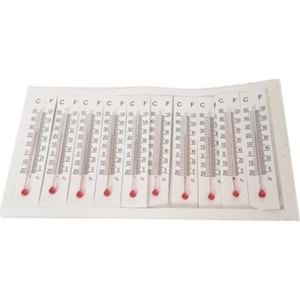 Kağıt Termometre Yapışkanlı Küçük (1 Adet)