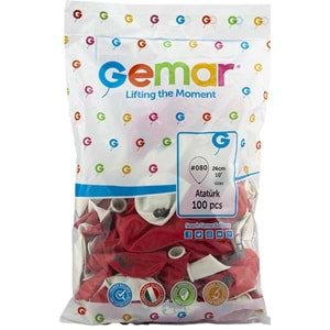 Gemar Balon GD90 26Cm 100 Lü Atatürk