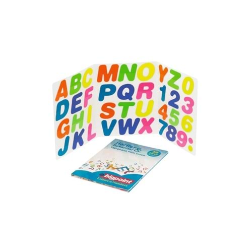 Bigpoint Harfler ve Rakamlar Yapışkanlı Film İndex