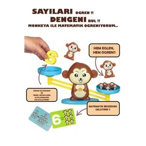 Kayyum Oyuncak Eğitici Oyun Denge Maymunu 2321