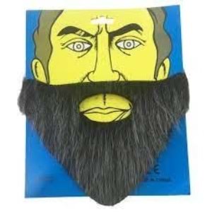 Takma Sakal Siyah-Beyaz