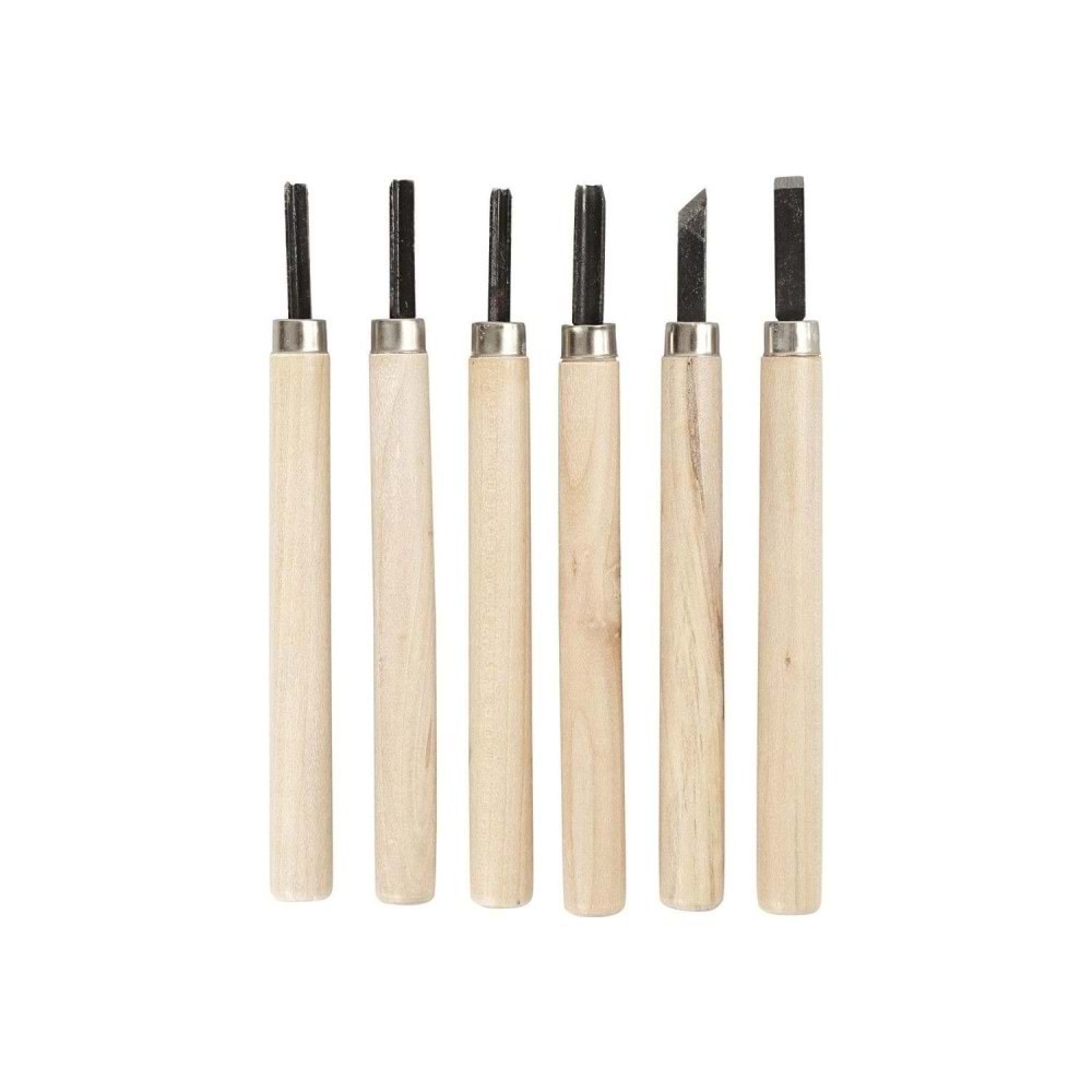 Ahşap Oyma Seti 6 Lı