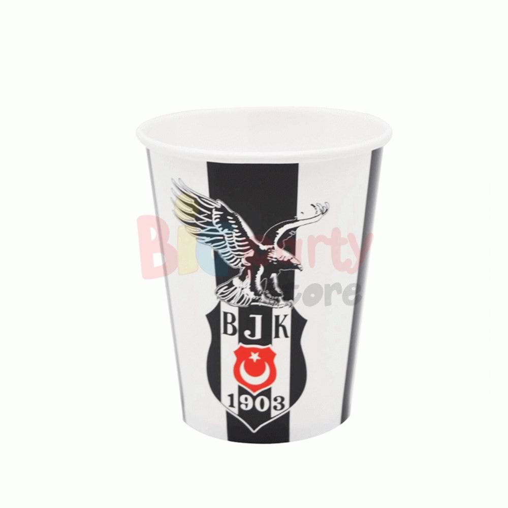 Karton Bardak Beşiktaş Lisanslı 8oz 8 Li