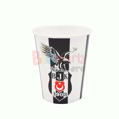 Karton Bardak Beşiktaş Lisanslı 8oz 8 Li
