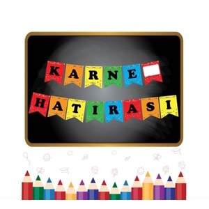 Kağıt Banner Karne Hatırası