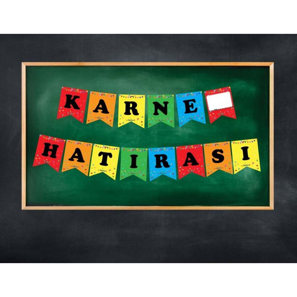 Kağıt Banner Karne Hatırası