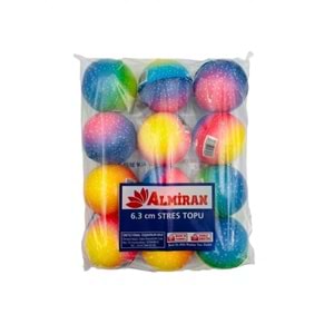 Almiran Stres Topu 6.3Cm 3D Desenli (1 Adet)