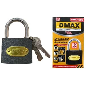 Dmax Asma Kilit Gri 50mm
