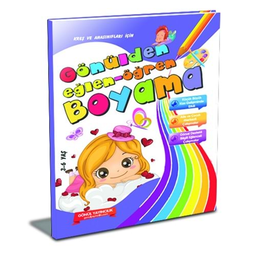 Gönül Eğlen Öğren Boyama Kitabı Kalın