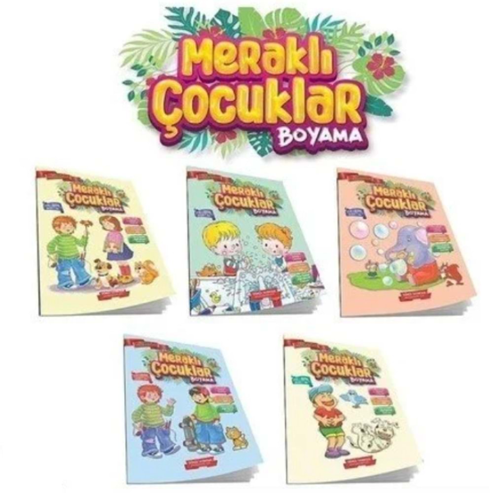 Gönül Yayıncılık Meraklı Çocuklar Boyama Kitabı (1 Adet)