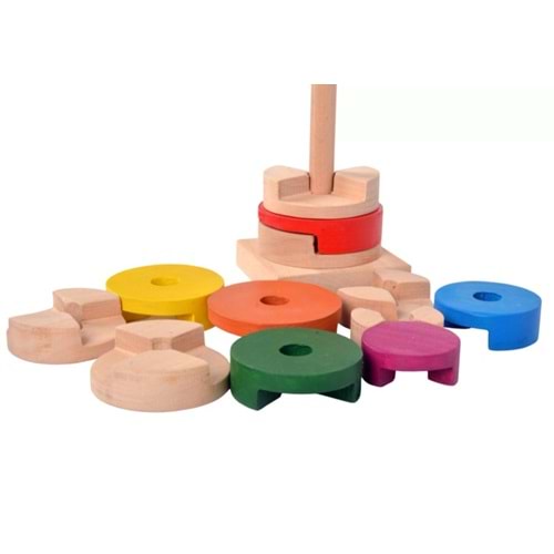 Ahşap Kilitli Daire Kule Dizme