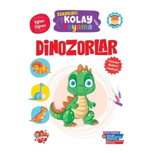 Kolon Etkinlik Kolay Boyama Kitabı Dinozorlar