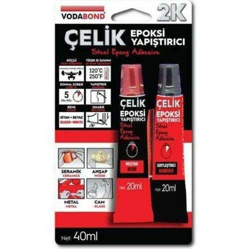 Vodabond Epoksi Çelik Yapıştır 2k Rapit 40 Ml 0363