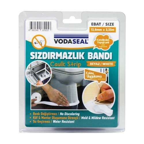 Vodaseal Sızdırmazlık Bandı 12,8 Mm X 3.35 M 70257