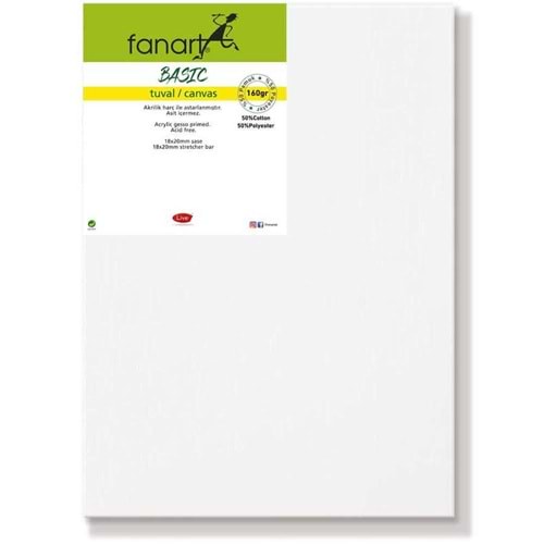 Fanart Basic Tuval Pamuk&Polyester 160gr 15x30