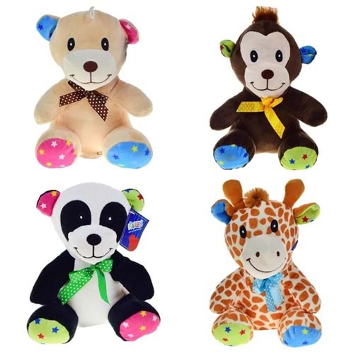 Halley 20cm Renkli Peluş Kulaklı Hayvanlar PL62950