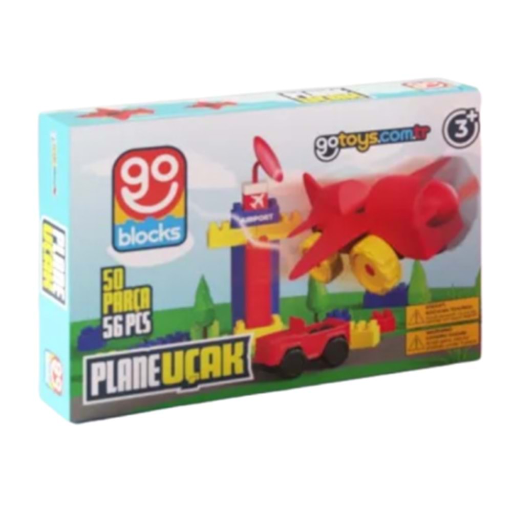 Gotoys Uçak Yapı Bloğu 56 Parça