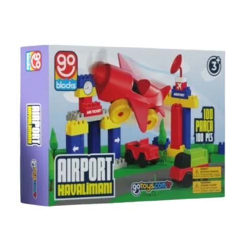 Gotoys Havalimanı Yapı Bloğu 100 Parça