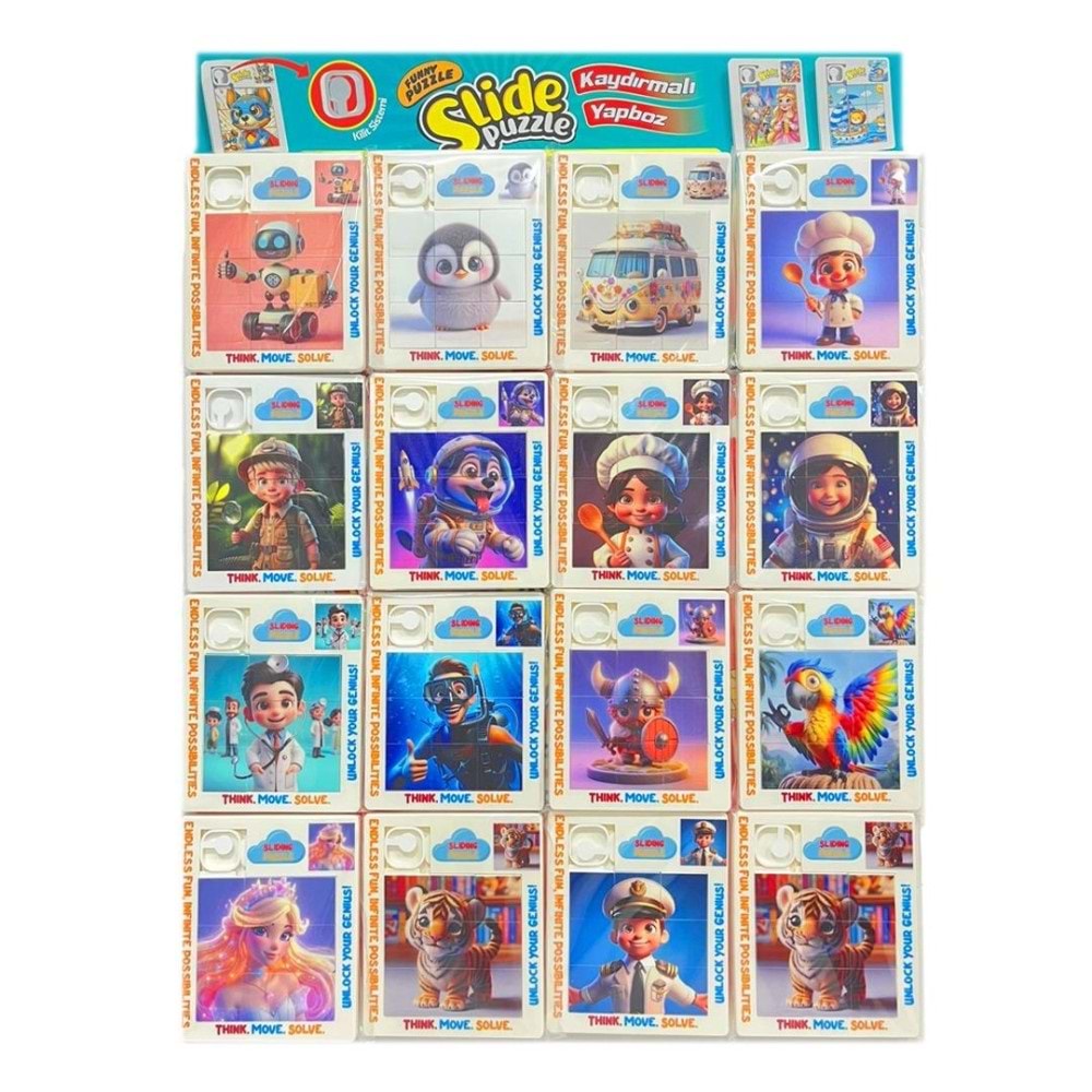 Altıntaş Büyük Boy Kartela Kaydırmalı Puzzle (1 Adet)