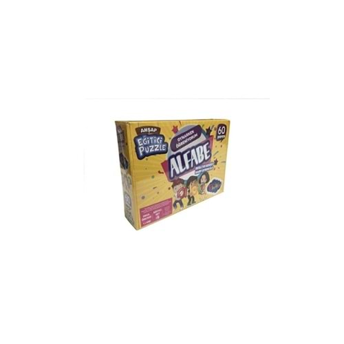 Play Wood Ahşap Eğitici Puzzle Alfabe 60 Parça ONY-25