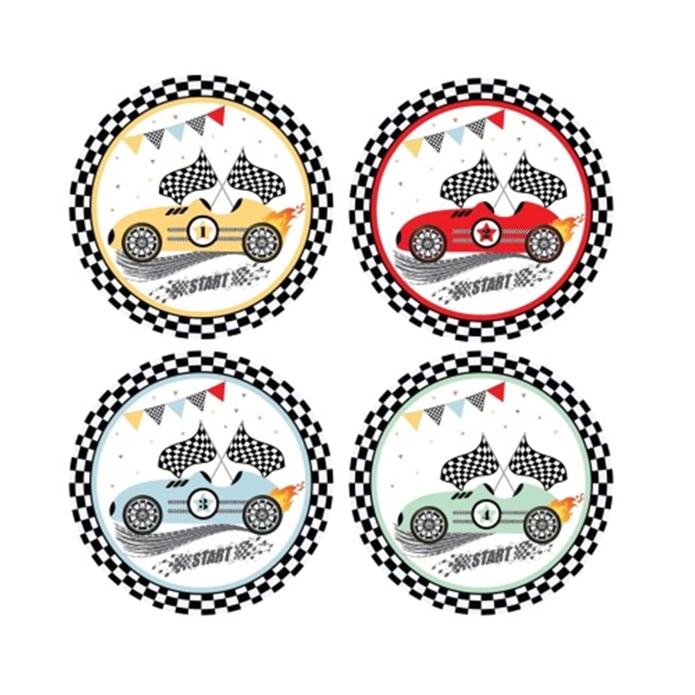 Karton Tabak Temalı Modeller 23cm 8li