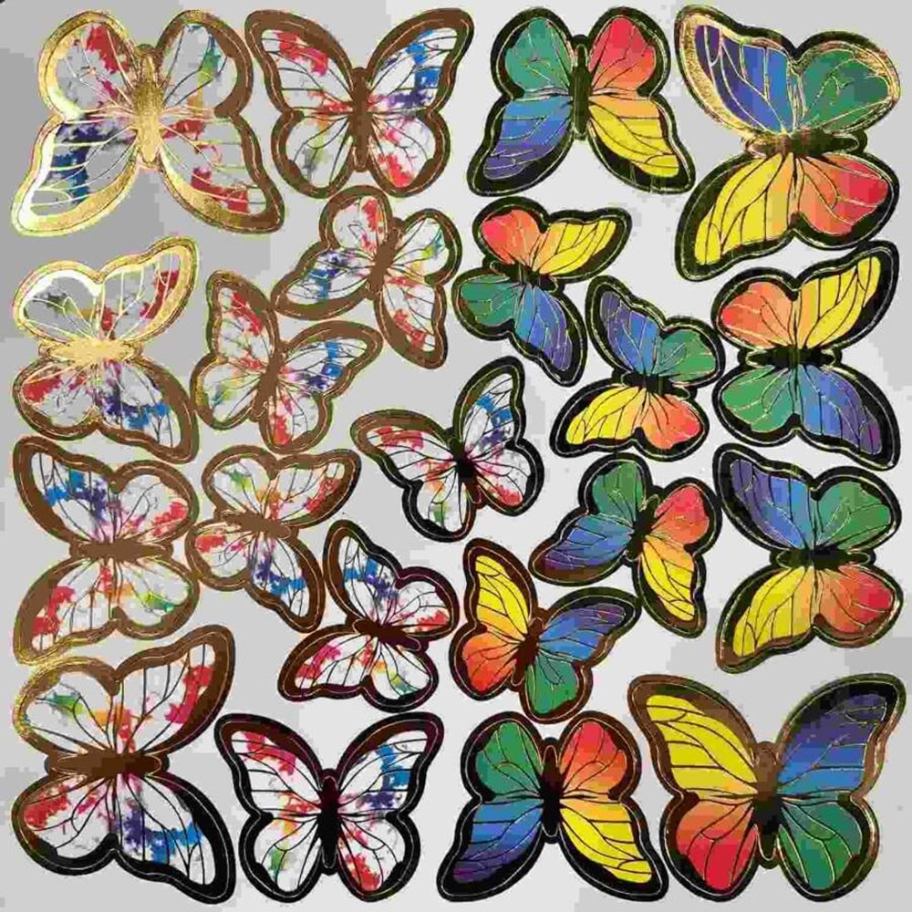 Kağıt Süs Sarkan Kelebek 2 Metre