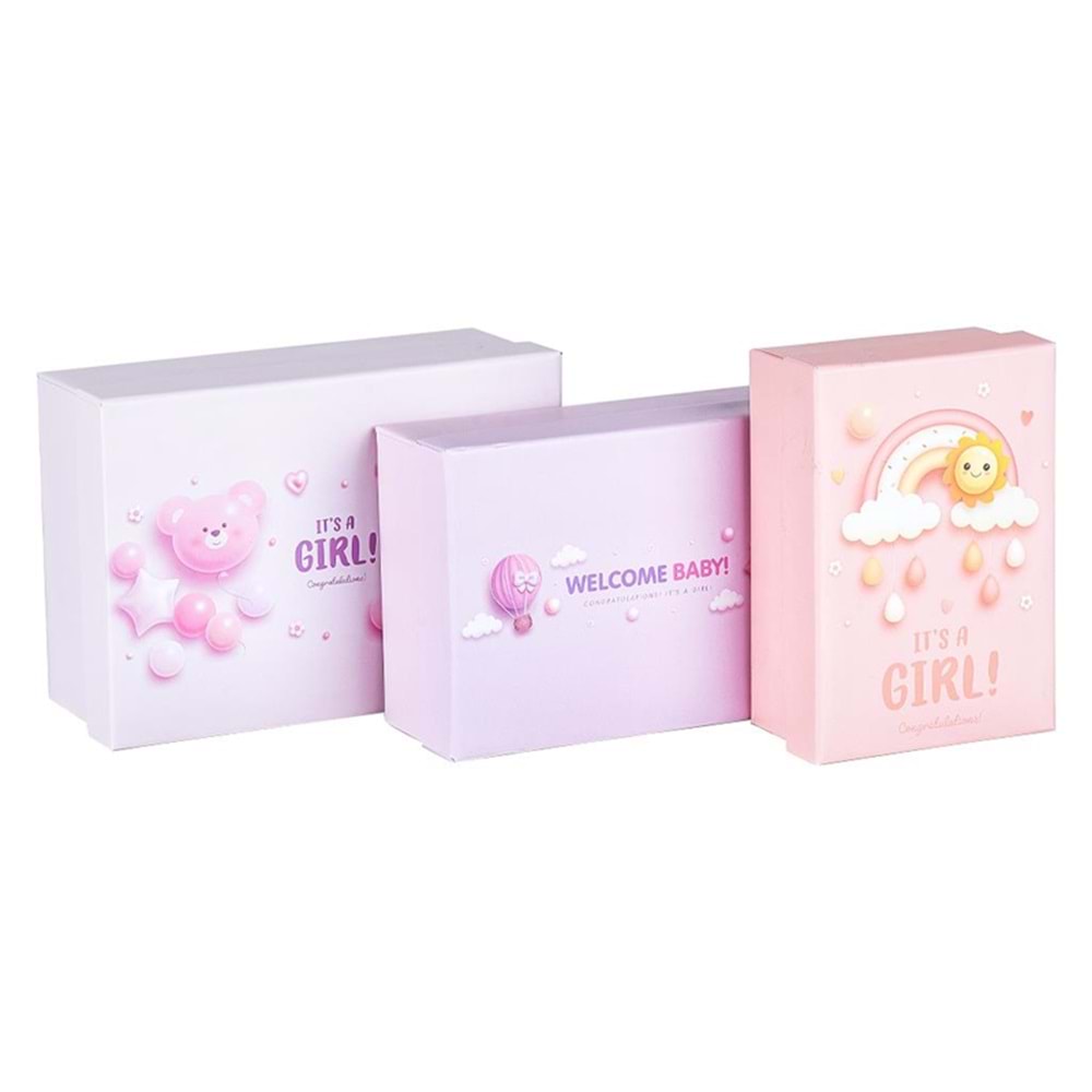 Mikro 4227 St. 3 Lü Küçük Kutu Seti Hello Girl