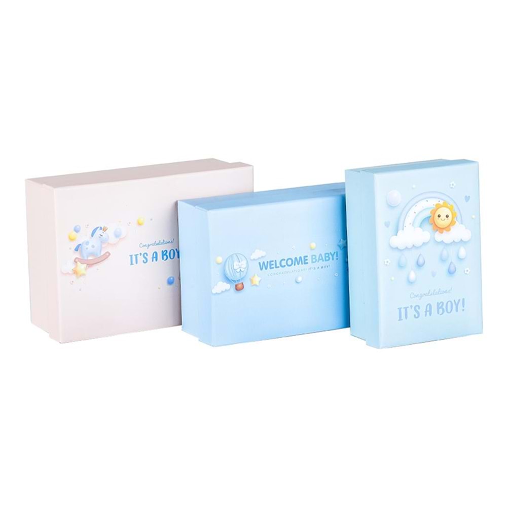 Mikro 4229 St. 3 Lü Küçük Kutu Seti Hello Boy