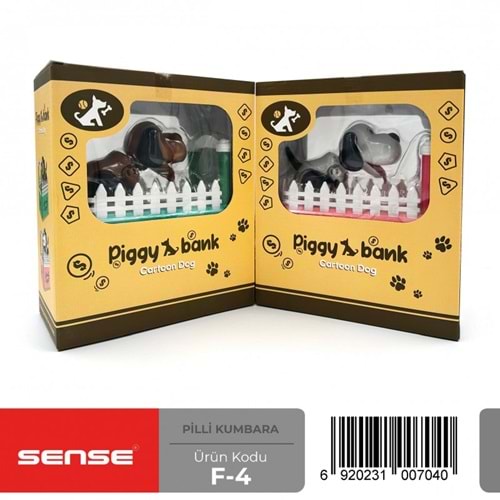 Sense Köpekli Çitli Kumbara F-4