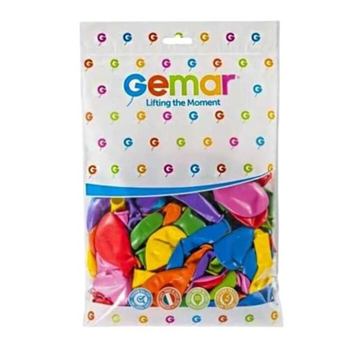 Gemar Balon G120 33Cm 100 Lü Karışık #80