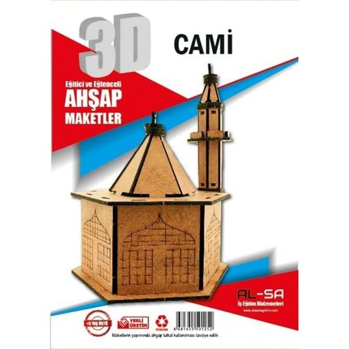 Alsa 3D Ahşap Maket Yap Boya Cami