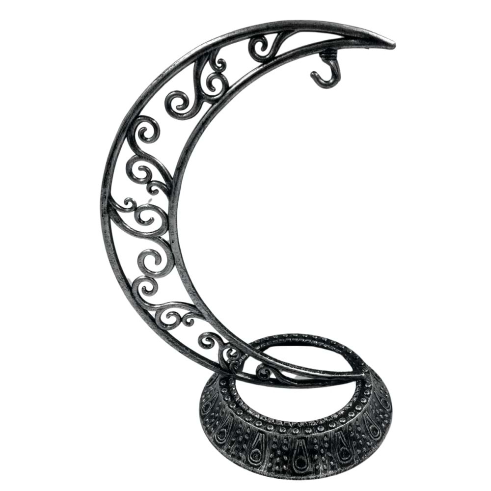 Dekoratif Masaüstü Hilal Gümüş 28cm