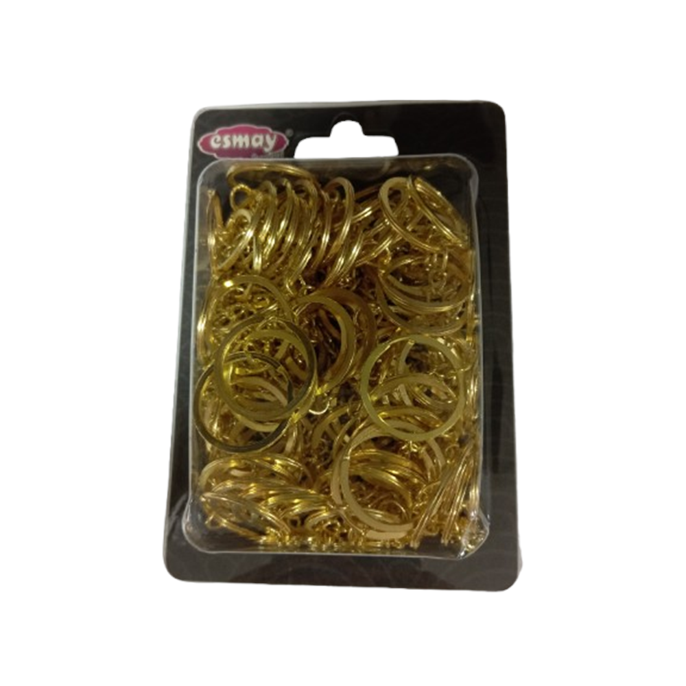 Çelik Anahtarlık Klips Zincirli Altın 25mm 100 Lü