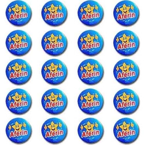 Mor Rozet Aferin (1 Adet)