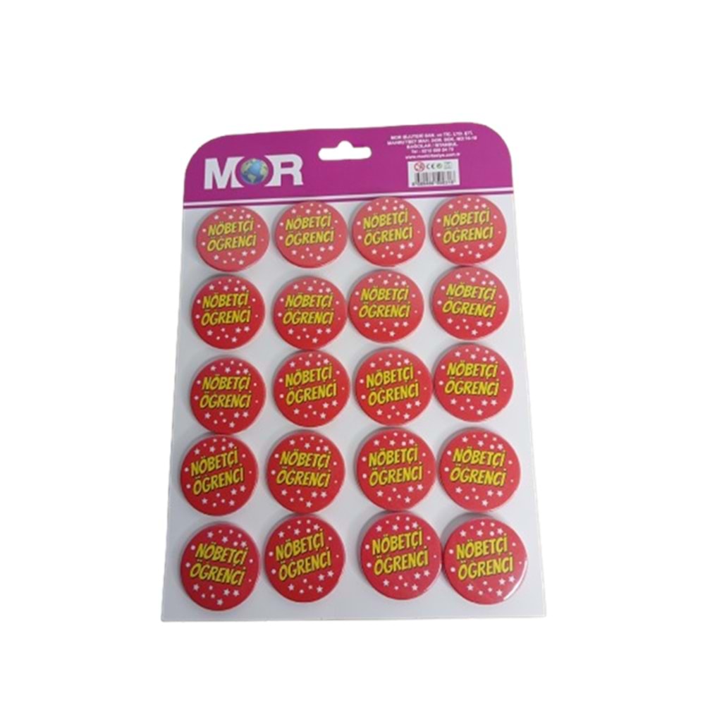 Mor Rozet Nöbetçi Öğrenci (1 Adet)