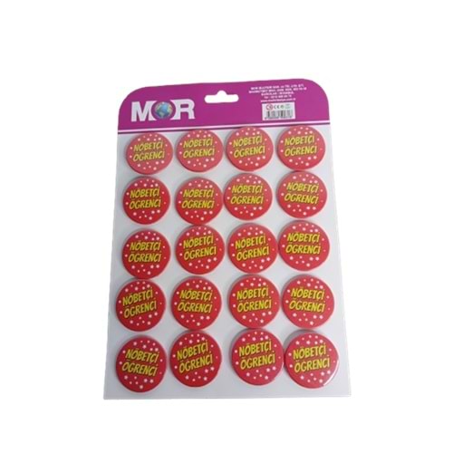Mor Rozet Nöbetçi Öğrenci (1 Adet)