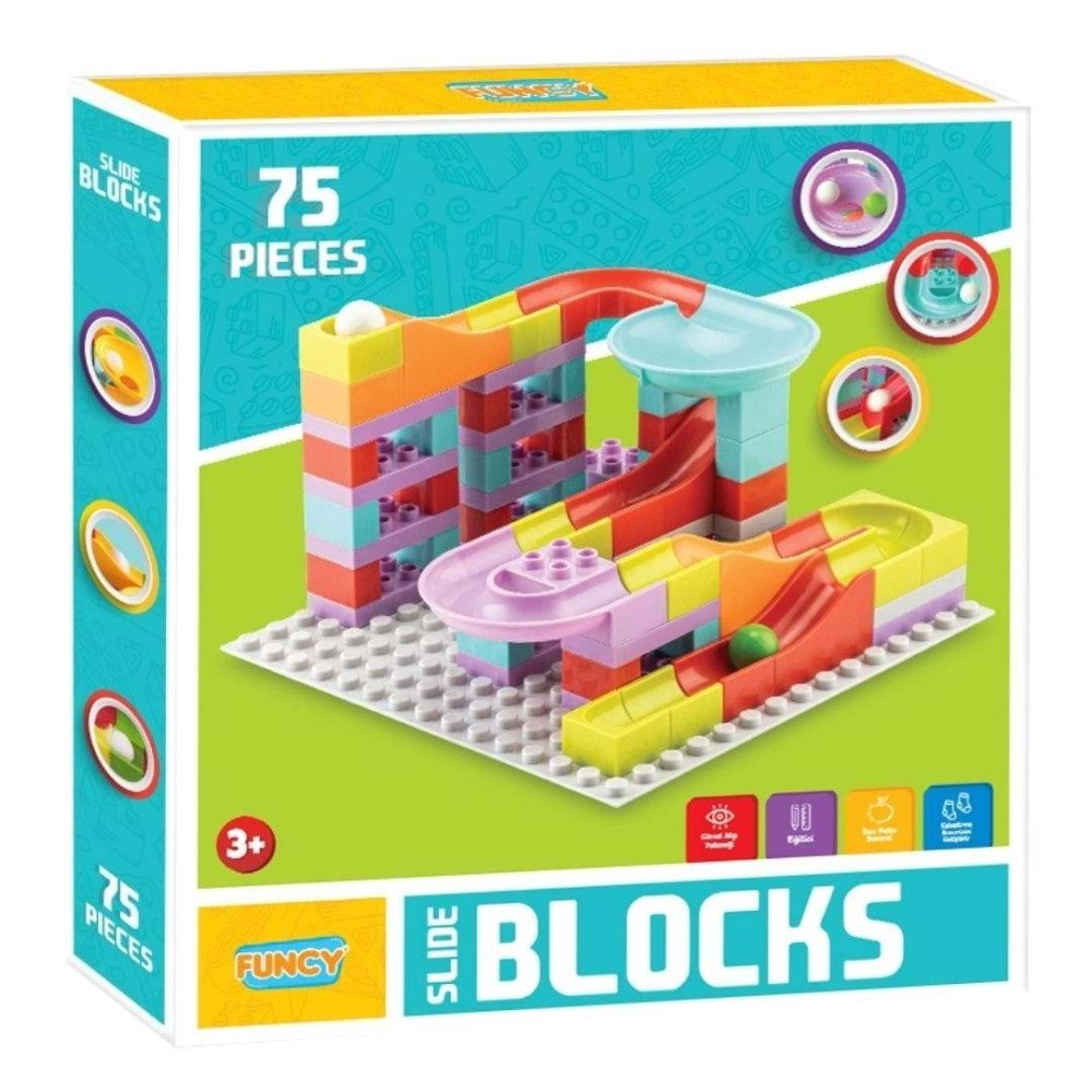 Funcy Slide Blocks 75 Parça