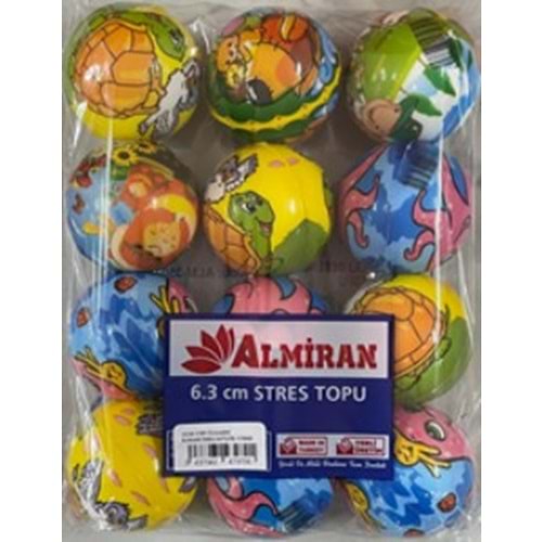 Almiran Stres Topu 6.3Cm Karakter Desenli (1 Adet)