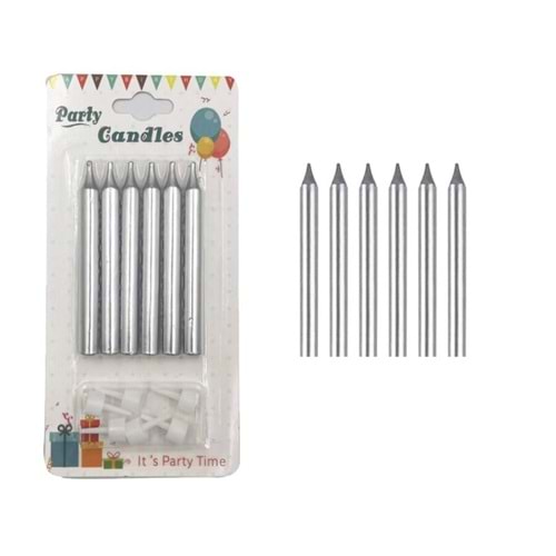 Mum İnce 8cm 6 Lı