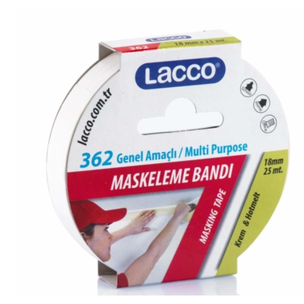 Lacco Maskeleme Bandı 18Mmx25M 362