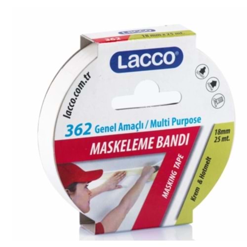 Lacco Maskeleme Bandı 18Mmx25M 362